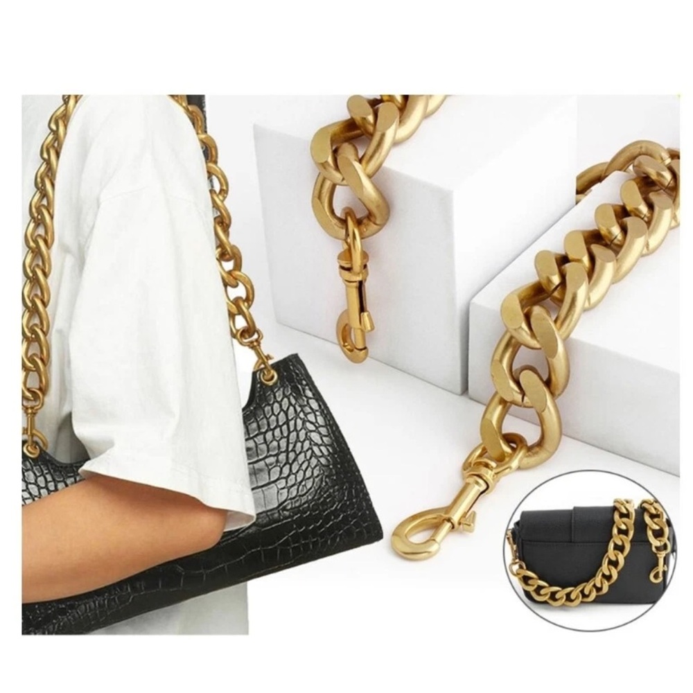 Metal Bag Strap Purse Chain Strap Thick Handbag Chain Strap for Shoulder Bag